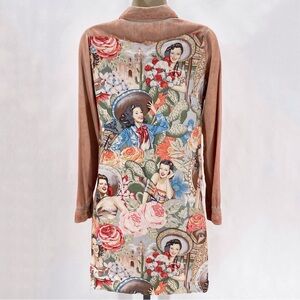 The Nu Vintage multicolored floral button down shirt